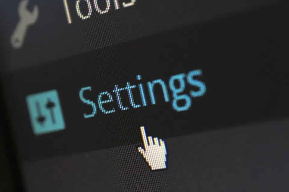 settings, options, software, website
